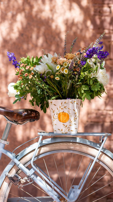 CACHE POT or vase ORANGE GOLD (14957962232191)