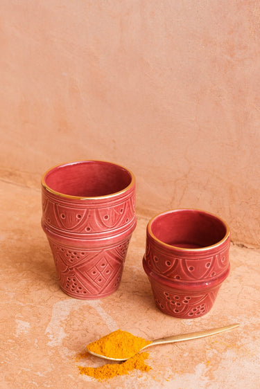 Small coffee cup Empreinte eggplant gold (8046834549055)