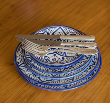 Plates Zwak Majorelle Blue gold (4528727228458)