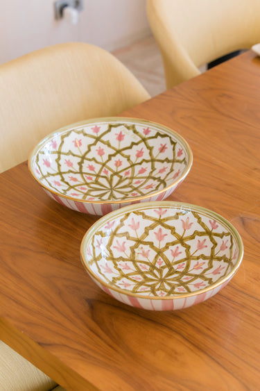 LOW SALAD BOWLS LMIDA KAKI-BLUSH GOLD (14935367451007)