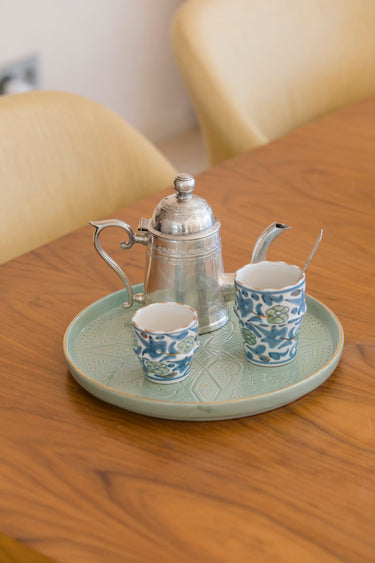 Medium beldi cup blue thistle gold (8096375111999)
