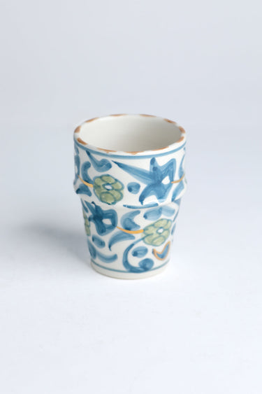 Medium beldi cup blue thistle gold (8096375111999)