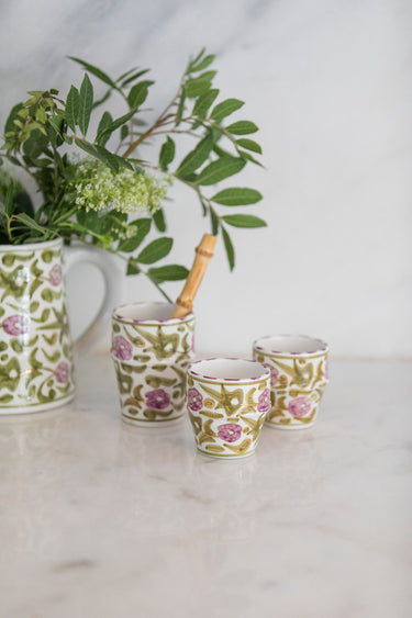 FLEURs IRIS gold coffee mug (14986095001983)