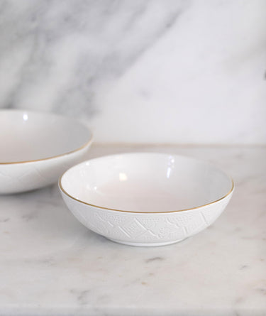 Empreinte low salad bowls white gold (9437172924735)