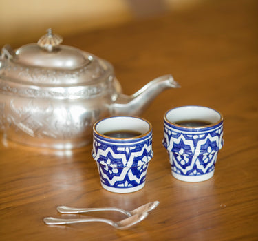 small coffee mug Fassia Majorelle Blue  gold (6829287374890)