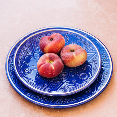 Plate Empreinte Majorelle Blue  gold (6821603344426)