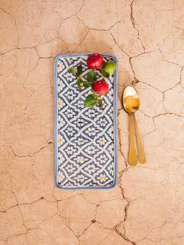 Long rectangular fassia tray blue gray gold (8039684768063)