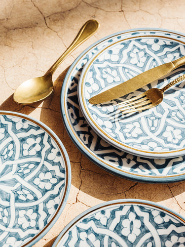 FASSIA PLATE BLUE GRAY GOLD (6900775092266)