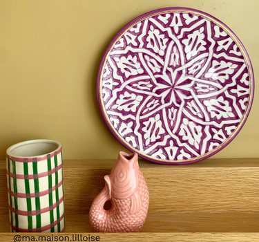 Assiette Fassia lilas gold (8261232394559)