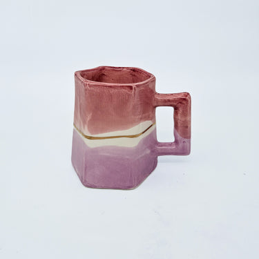 Lot de 2 de Mugs Bicolores Lilas aubergine gold (9010890441023)