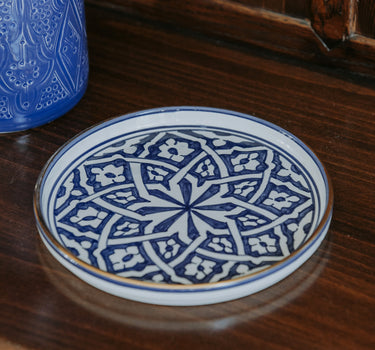 PETIT PLAT ROND FASSIA BLEU STONE GOLD (14589832069503)