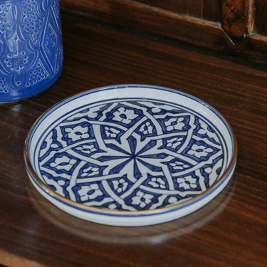 PETIT PLAT ROND FASSIA BLEU STONE GOLD (14589832069503)