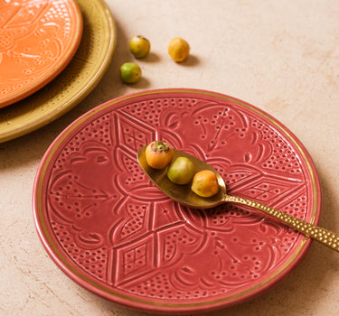 Assiette Empreinte aubergine gold (8037178081599)