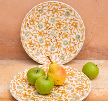 Assiettes Fleurs mimosa gold (9207125311807)