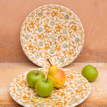 Assiettes Fleurs mimosa gold (9207125311807)