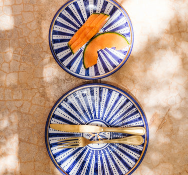Assiettes Sunflower bleu majorelle gold (8194871689535)