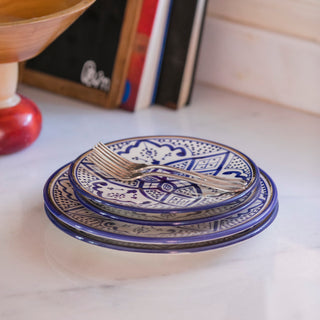 Assiette Zwak bleu majorelle gold (4528727228458)