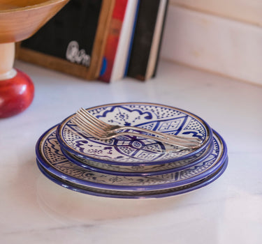 Assiette Zwak bleu majorelle gold (4528727228458)