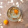 BOL. SALADIER ET PLATS DROITS FLEURS MIMOSA GOLD (9207115022655)