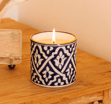 BABY BOUGIE FASSIA BLEU MAJORELLE GOLD.CERAMIC (14811285356927)