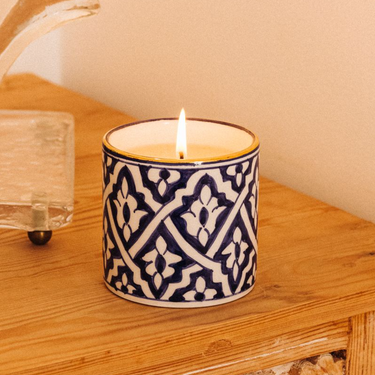 BABY BOUGIE FASSIA BLEU MAJORELLE GOLD.CERAMIC (14811285356927)