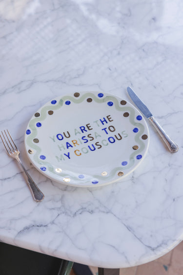 ASSIETTE YOU ARE THE HARISSA TO MY COUSCOUS
