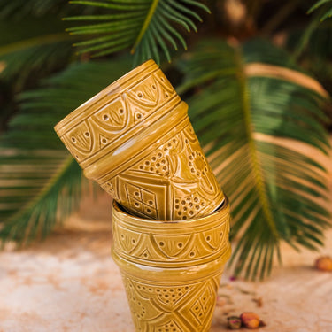 Grande tasse beldi Empreinte kaki gold (8951242162495)