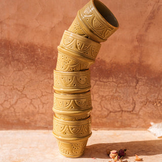 Petite tasse à café Empreinte kaki gold (8951177806143)