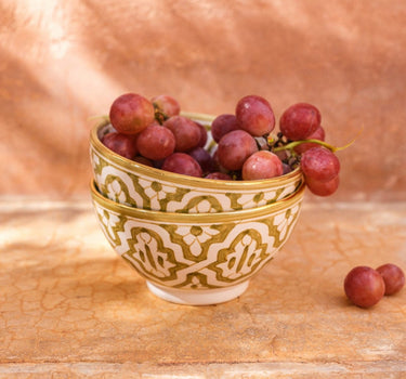 Bols et saladier ronds Fassia kaki gold (9026633531711)