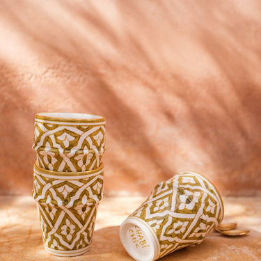 Grande tasse beldi Fassia kaki gold (8995190341951)