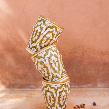 Grande tasse beldi Fassia kaki gold (8995195814207)
