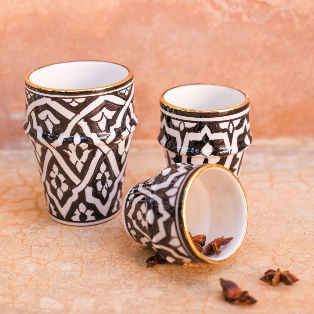Moyenne tasse beldi Fassia noir gold (8952118018367)