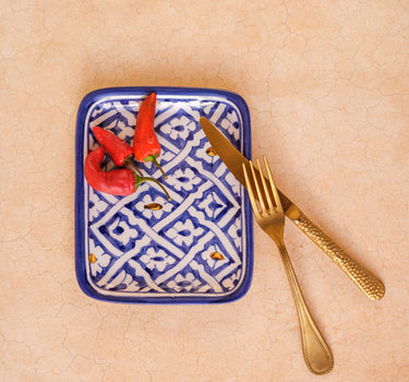 Petit plateau Fassia bleu majorelle gold (8326966411583)