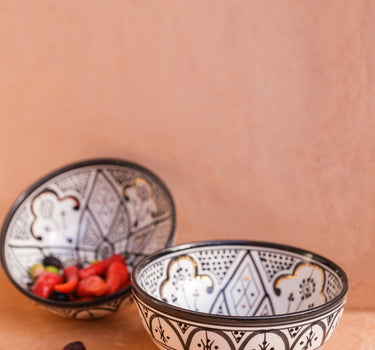 Bols. et saladier ronds céramique noir gold (1516814467095)