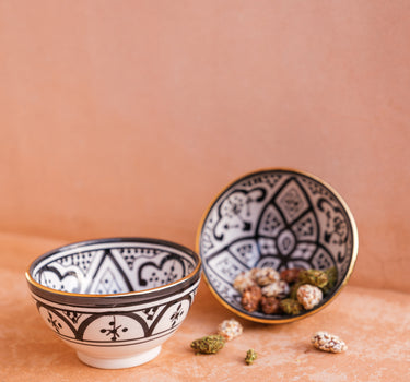 Bols. et saladier ronds céramique noir gold (1516814467095)