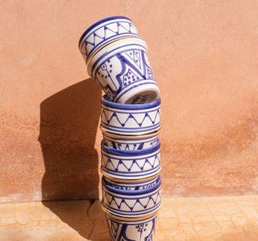 2 Moyennes tasses beldi Zwak bleu majorelle gold (8210389336383)