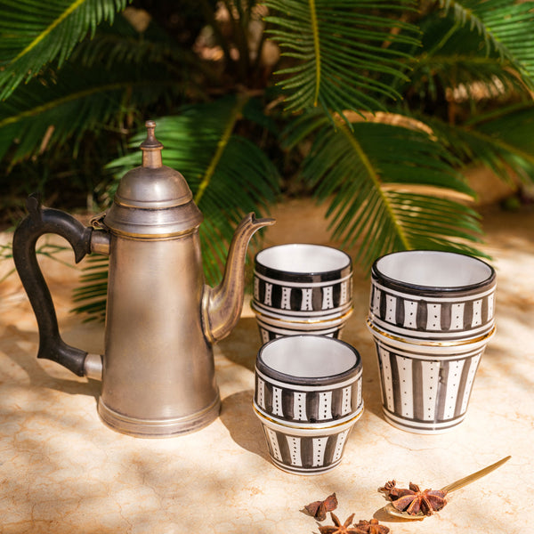 Petite tasse à café Sunflower noir gold (6827821236266)