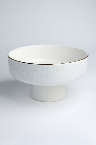 COUPE À FRUITS EMPREINTE BLANC GOLD (9655188390207)