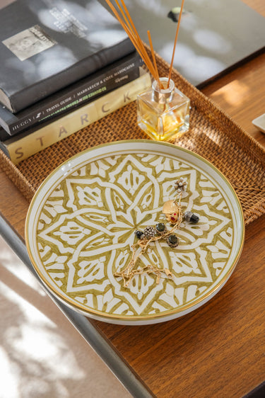 GRAND PLATEAU DÉCORATIF ROND