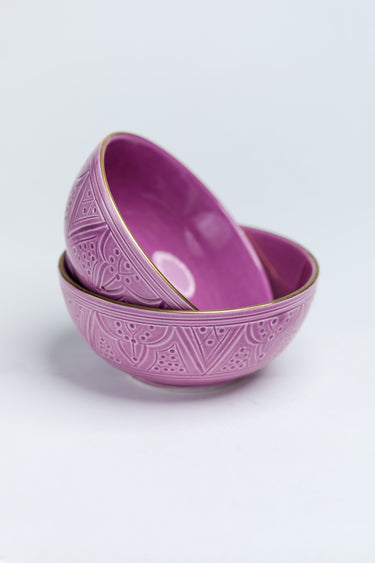 GRAND BOL BAS EMPREINTE  LILAS GOLD (15159141761407)