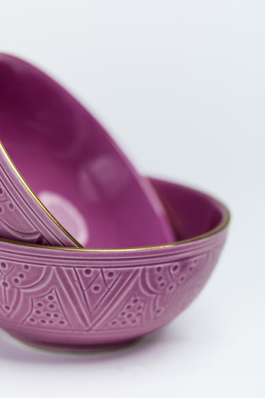 GRAND BOL BAS EMPREINTE  LILAS GOLD (15159141761407)