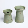 DUO BOUGEOIR PIEDESTALE EMPREINTE MINT GOLD (15009840562559)
