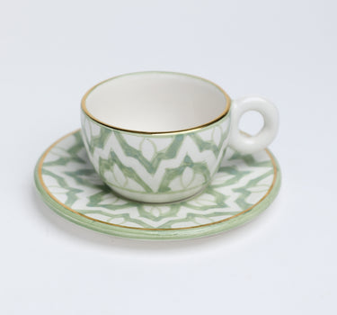 TASSE ANSE AVEC SOUCOUPE FASSIA MINT GOLD (15009811202431)