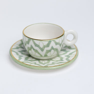 TASSE ANSE AVEC SOUCOUPE FASSIA MINT GOLD (15009811202431)