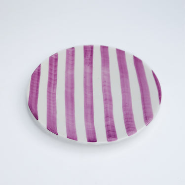 ASSIETTE STRIEE LILAS (15107383755135)