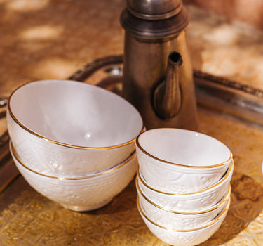 Bols et saladier ronds Empreinte blanc gold (10333946887)