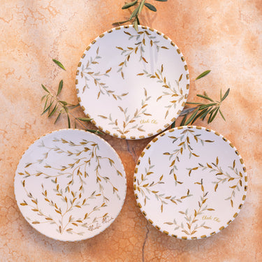 ASSIETTE FEUILLES D26 GOLD (14610838618495) (9687742480703)