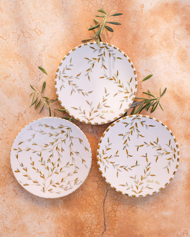 ASSIETTE FEUILLES D26 GOLD (14610838618495) (9687742480703)