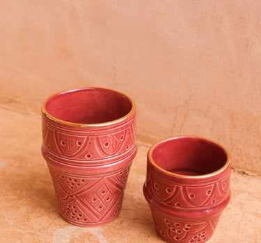 Petite tasse à café Empreinte aubergine gold (8046834549055)