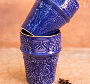 Moyenne tasse beldi Empreinte bleu majorelle gold (6891983667242)